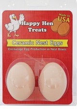 Happy Hen Ceramic Nest Eggs - 2 PK