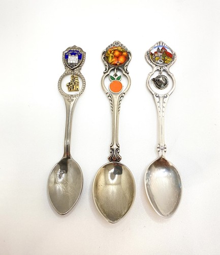 Vintage  Silver Collectible Set Of 3 Stately Spoons