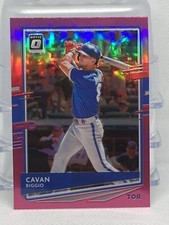 2020 Panini Donruss Optic Retail Pink Prizm Cavan Biggio #137 Toronto Blue Jays