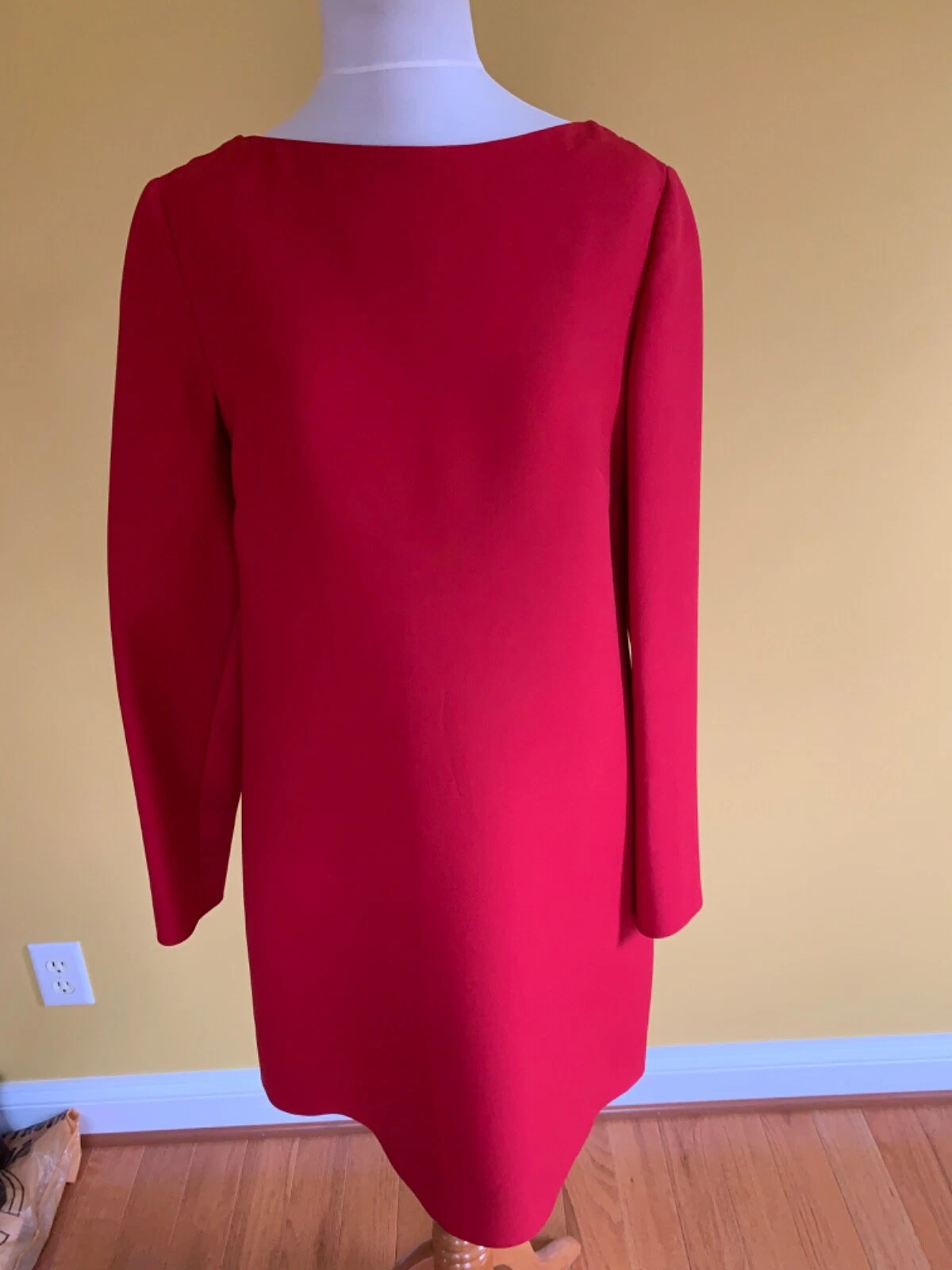 Abito Valentino rosso lana seta indossato una volta taglia 6