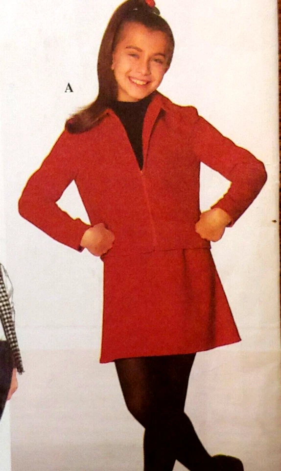 Simplicity 7750 GIRLS' EASY to Sew JACKET or Vest SKIRT and Pants Sizes 7-8-10 - Image 2 of 4