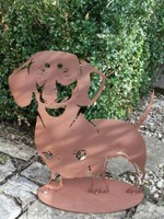 Edelrost Gartenfigur Dackel Wasti Gartendeko Rost Gartenfiguren Tierfiguren