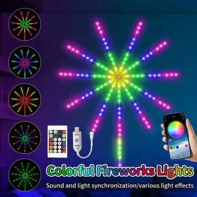Smart Firework LED Lights RGB IC Dream Color Atmosphere Light Xmas Wedding Decor