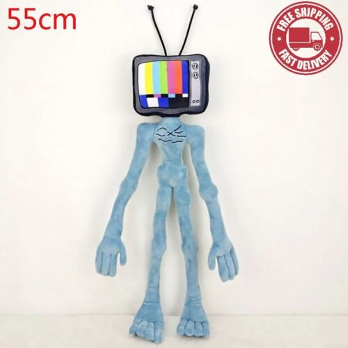 Peluche tête de sirène 55 cm TV homme dessin animé animal en peluche figurine jouet pour enfants - Photo 1/7