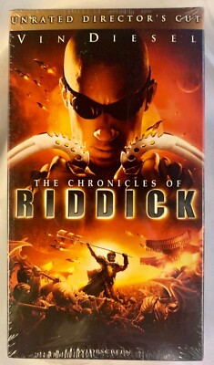 Chronicles of Riddick (VHS,2004,Unrated Directors Cut Widescreen) NEW SEALED OOP