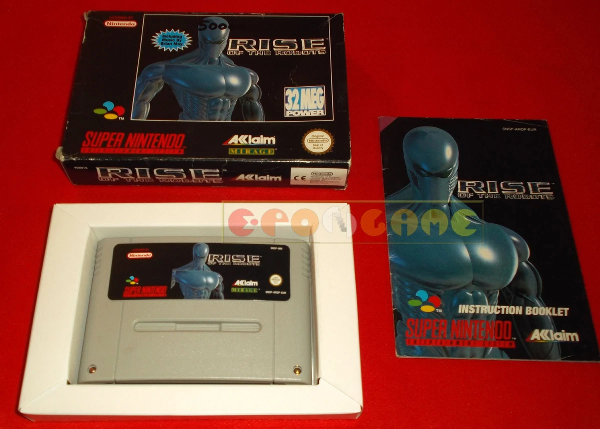 RISE OF THE ROBOTS Super Nintendo Snes Versione PAL Europea
