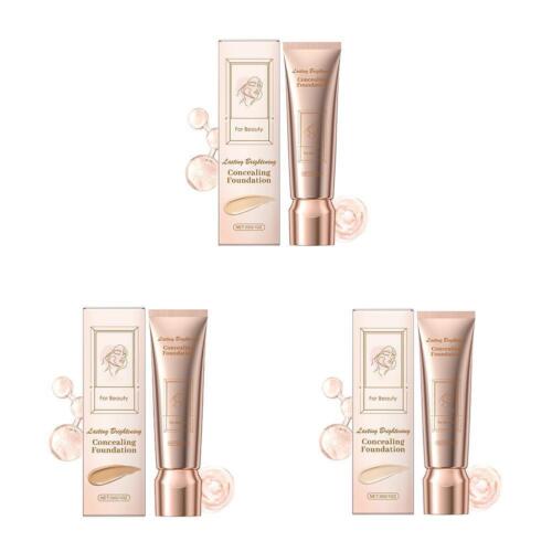 ☮Matte Wear Full Coverage Brighten Liquid Foundation Makeup Concealer Base M9T9 - Picture 4 of 12