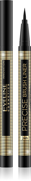 Eveline Cosmetics Precise Brush Liner Precise Brush Liner - Long-lasting Black Eyeliner with Soft Brush Tip, Perfect for Begrs, 24-Hour Wear - Image 2