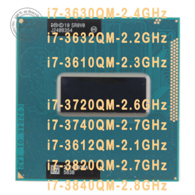 CC1-100310 CPU Intel Core i7-3610QM SR0MN 動作品ノートパソコン用 CC1-100310 CPU Intel Core i7-3610QM SR0MN 動作品ノートパソコン用