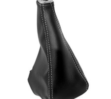 Manual Shift Boot Leather Synthetic For Honda Accord 94-02 Black White Stitch