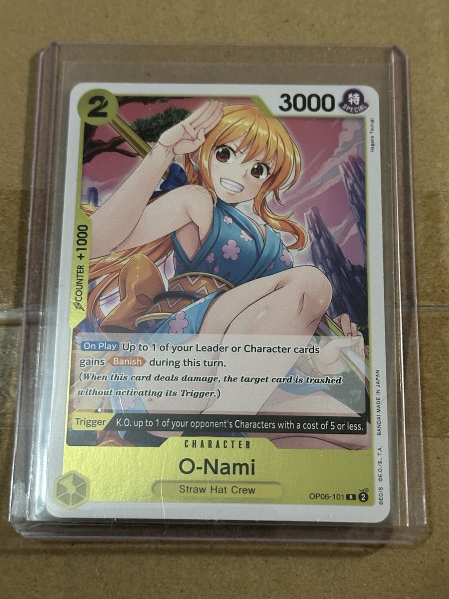 one piece wings of the captain most expensive card One Piece Card Game Wings of the Captain O-NAMI Rare #OP06-101 ENGLISH TCG