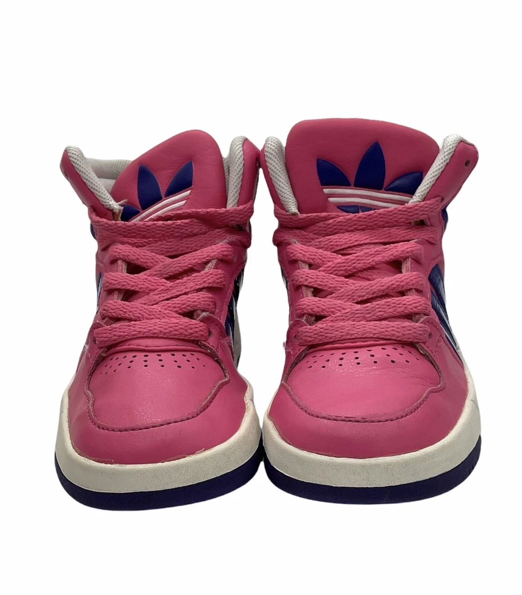 ADIDAS Court Attitude High Top Pink Purple Kids Sneakers Size US 10K | eBay