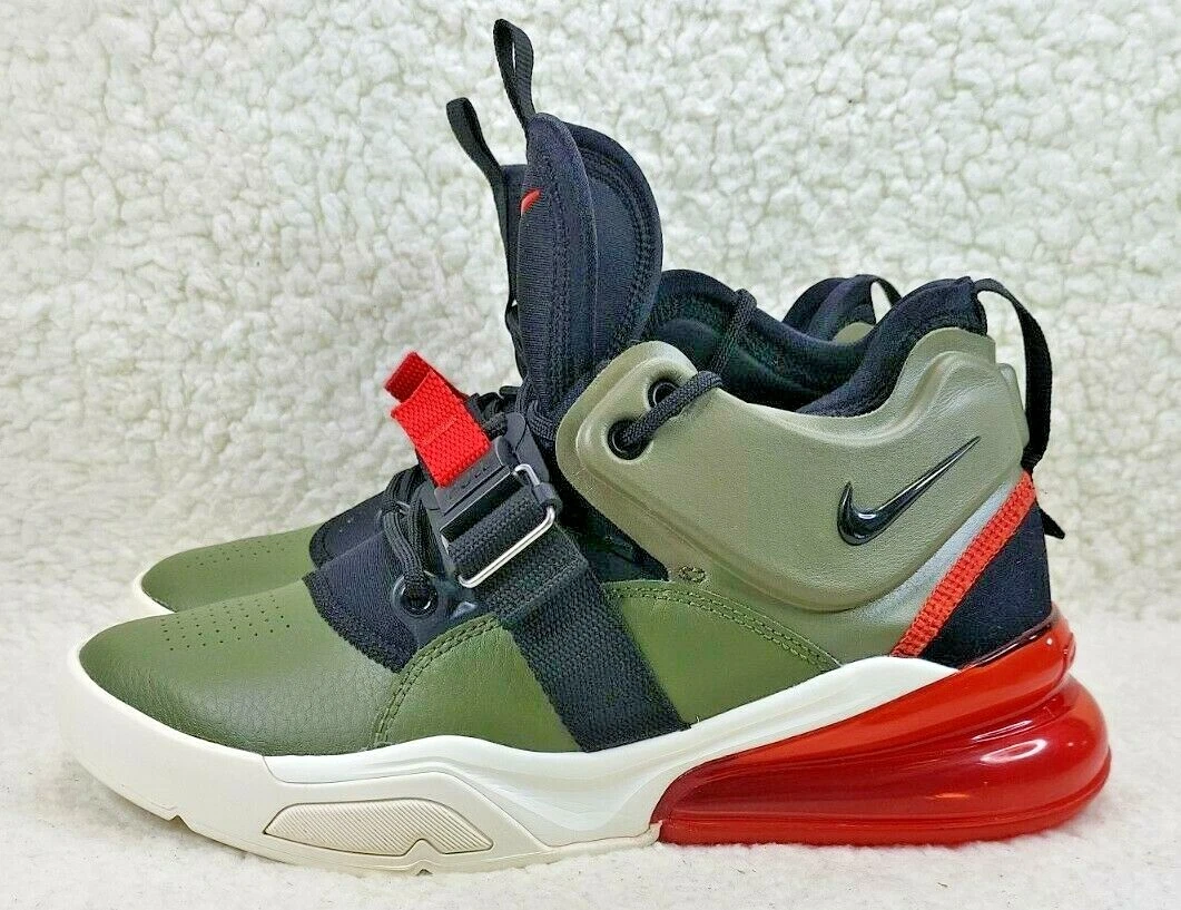Nike Air Force 270 Medium Olive Black Women s Size 9. eBay