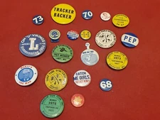 20 Vintage Celluloid Pinback / Button Lot  ~ Mixed Sizes ~ BR404