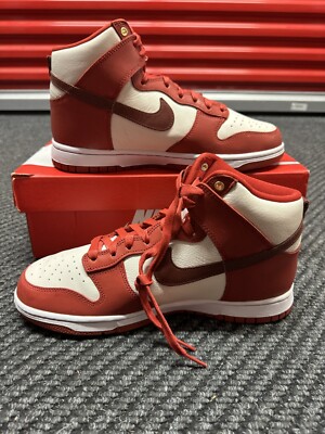Nike Dunk High LXX Shoes 'Cinnabar' DX0346-600 Wmns Size 10. Men