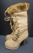 Women's Fun Tasma Boots SIZE 6 - 3 1/2" Heel