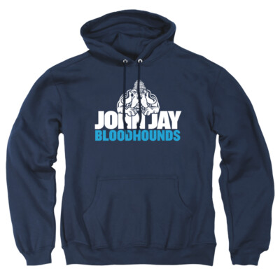 John Jay College Of Criminal Justice Adult Pullover Hoodie Stacked, Navy, S-3XL