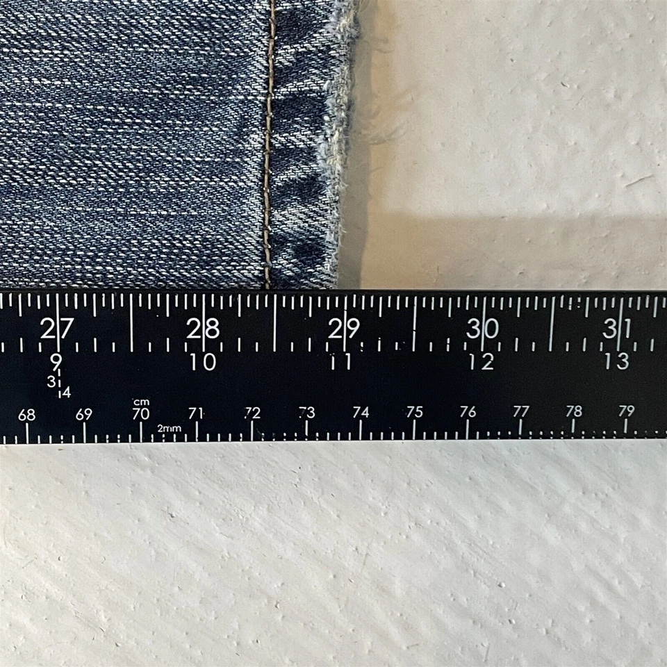 Pantalones de mezclilla oscuros de carpintero desgastados vintage Plugg 32x30 Y2K para hombre Foto 4 de 4