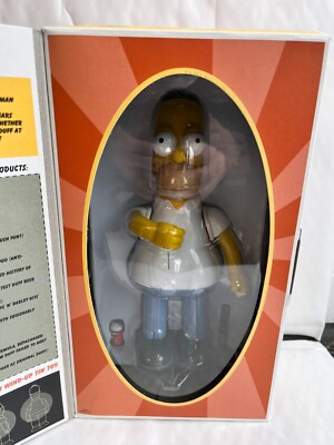 ROCKET USA Der Simpsons Echtes Homer Simpson Wind-up Blech Action Figur 2002