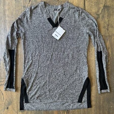 SmartWool Merino Wool Womens MEDIUM Grey Tunic Sweater ~NEW~ Top Shirt