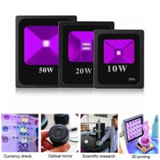 Lámpara de curado de pegamento fluorescente reflector ultravioleta delgado con luz negra LED UV IP66