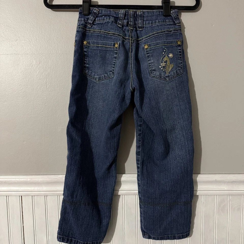 Baby Phat Girls Girlz Blue Medium Wash Embellished Jeans Size 10 - Image 3 of 4