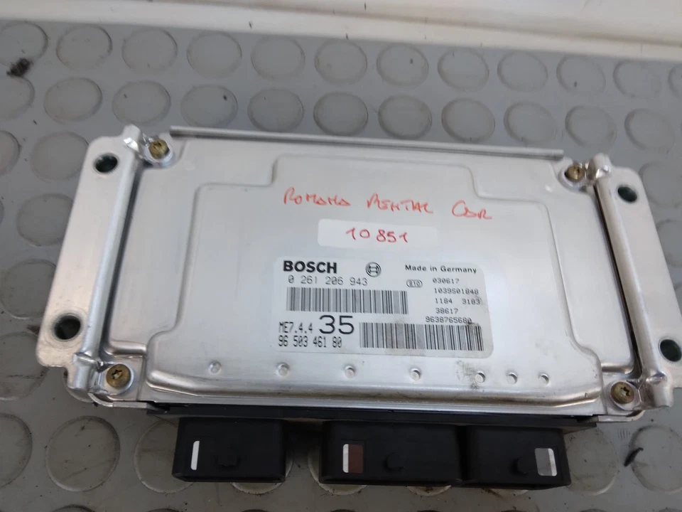 10490 Centralina ECU Peugeot 307 SW 1.6 b Dal 2001 al 2005 Cod 9650346180 - Immagine 3 di 4