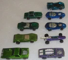 Vintage Original 1968 1969 1970 Hot Wheels Redline (9) Car Lot Salvage Yard