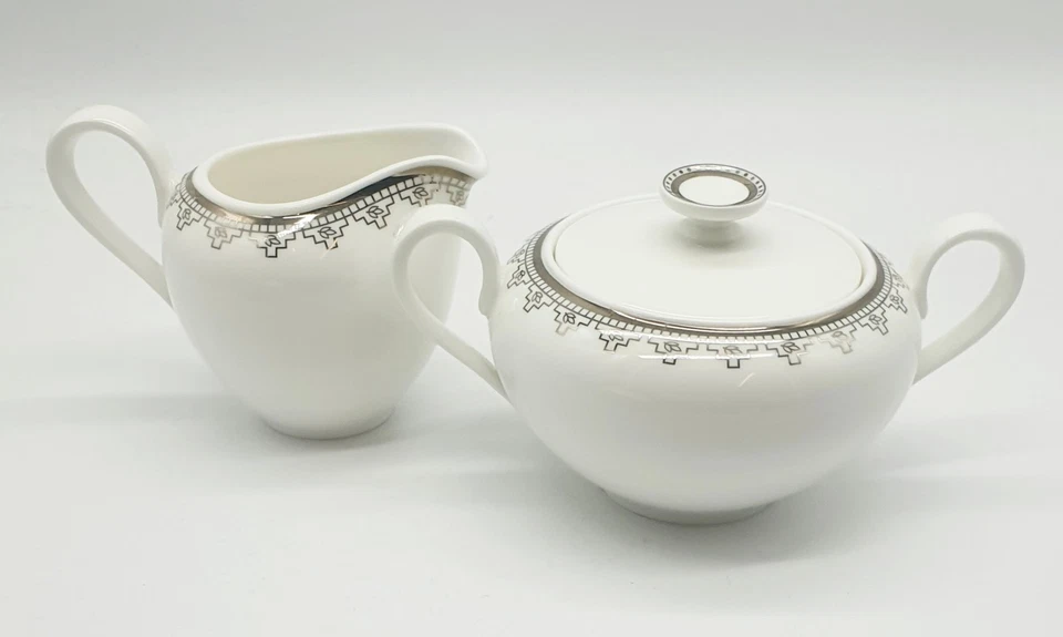 Villeroy & Boch White Lace Milchkännchen & Zuckerdose Milch Zucker im Set RAR - Bild 1 von 1