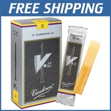 Vandoren V.12 Bb Clarinet Reeds Strength 3; Box of 10