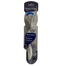 Mentadent Dual Action Blue Tongue Cleaner With Comfort Grip (SHIPS IN 24 HRS)
