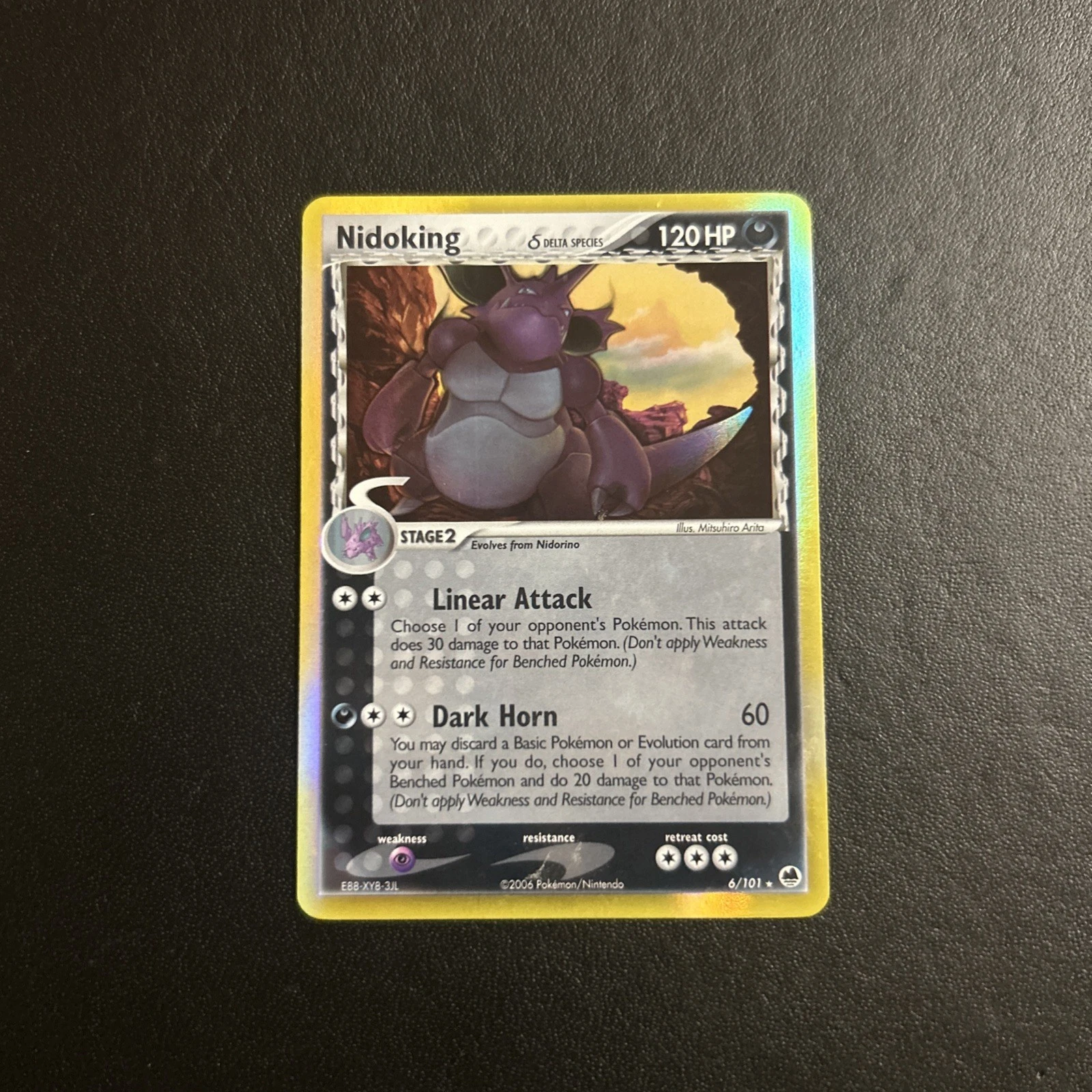 Deal for Nidoking Delta Species 6/101 Dragon Frontiers Holo Stamped Pokemon : Near Mint
