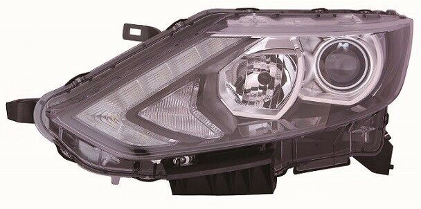 Fits NISSAN QASHQAI 2014-2017 HEADLAMP HEADLIGHT W/DRL BLACK TYPE LEFT N/S
