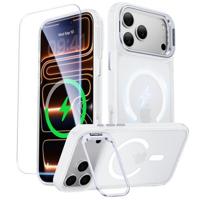Peerock for iPhone 17 Pro Max Case with 17 Max, A-A Frosted Clear 