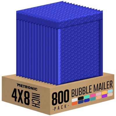 800PC Bubble Mailers 4x8 Bulk Small Bubble Mailer Self-Seal, Mailing Envelope...