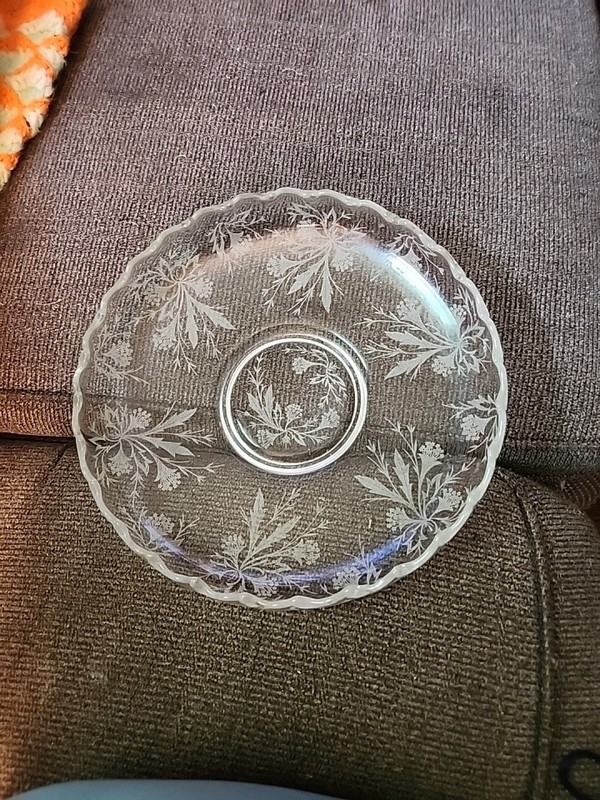 12in Fostoria Heather Pattern Serving Dish