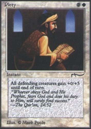 1 x Piety (Dark) - Arabian Nights - NM-Mint - MTG