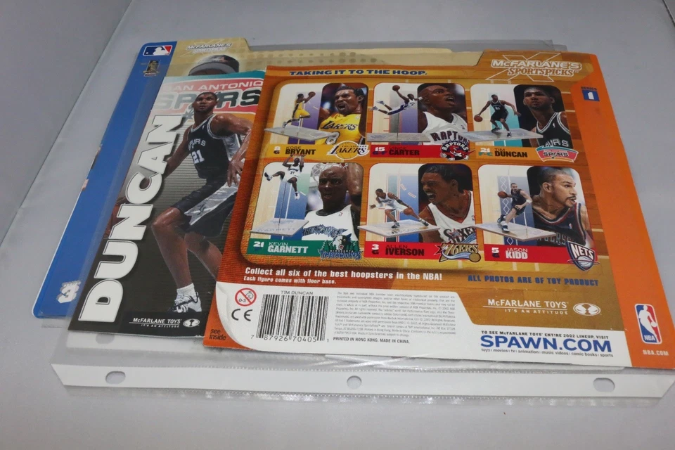 PÓSTER Tim Duncan San Antonio Spurs McFarlane Toys hoja de respaldo Foto 2 de 2