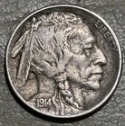 1914 Buffalo Nickel type 1, nice original XF condition coin no issues!