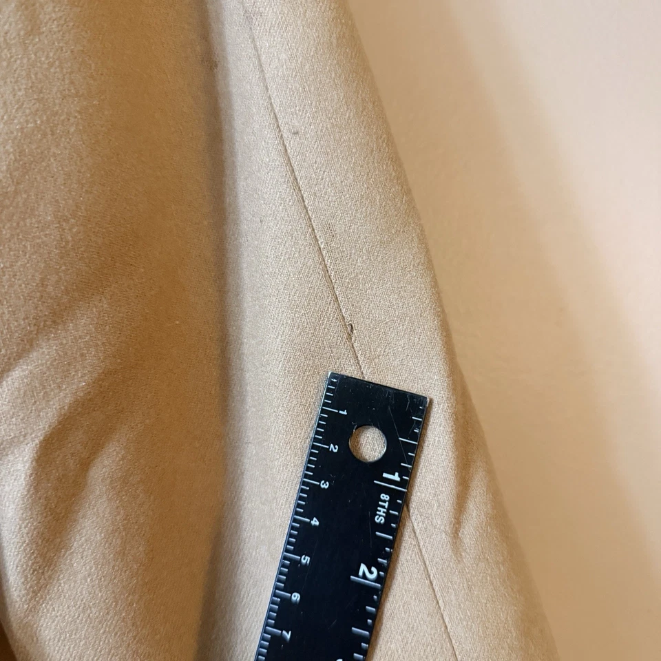 Vintage Pendleton Trench Coat Womens Size 8 Tan 100% Wool 60s Ladies Jacket - Image 3 of 4