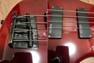 Schecter Extreme-4 Base Active Pu See-Through Red | eBay