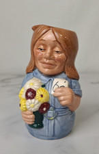 Rare Vintage 1986 Royal Doulton Flora Fuchsia 10 cm  Mini Toby Mug P459