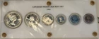 1964 Canada Proof-Like Silver 6-Coin Set Royal Contains 1.11 Ounces Silver
