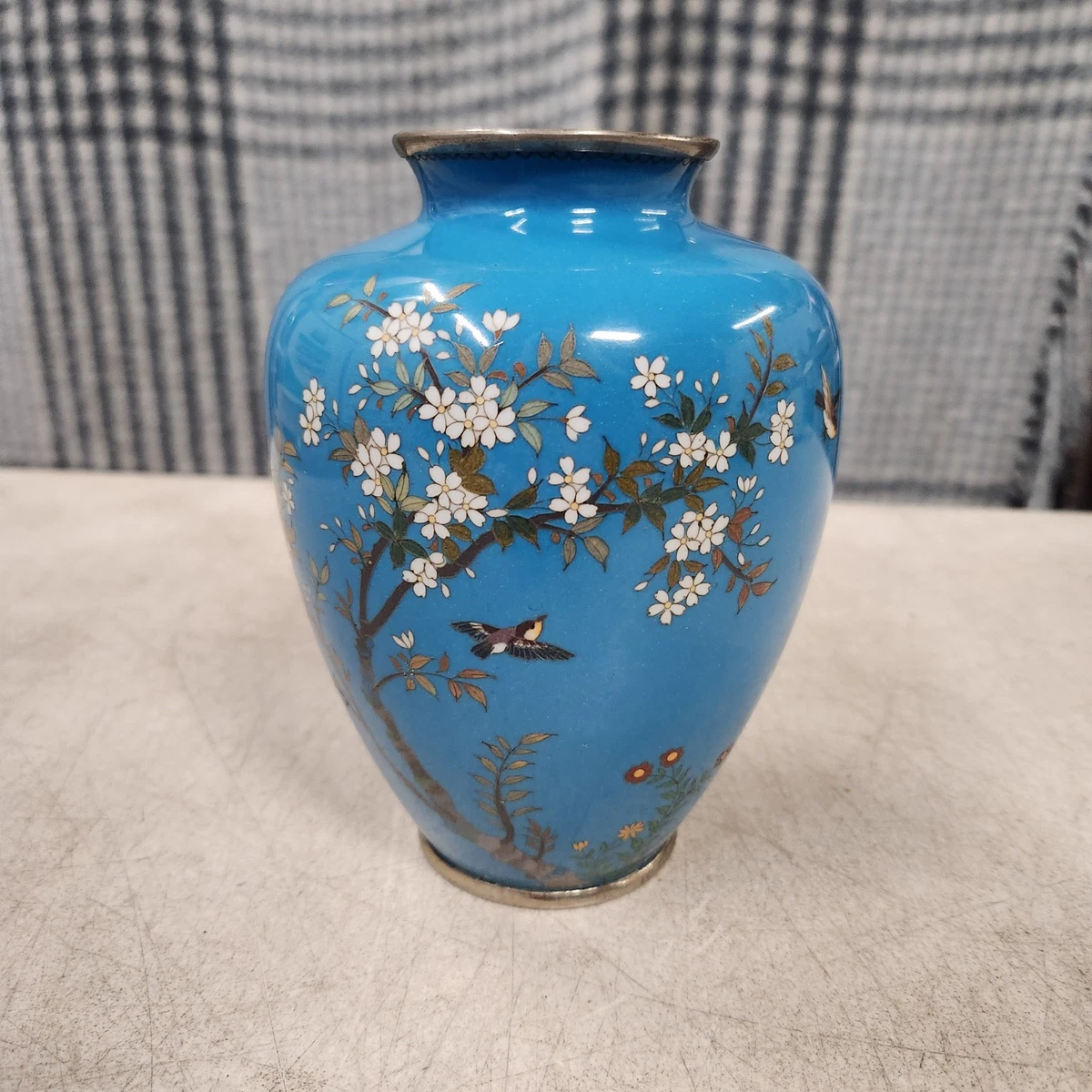 多色 花柄 陶器 花瓶 壺 [鳥 紋 花柄] 乾隆年製 中国美術 フラワーベース 花瓶 花入れ 花器