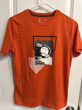 Xersion Boys Orange Baseball Tee Shirt Size Large 14/16