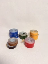 Lot of 12 Dymo Label Maker Tape 1/2" Vintage ~ Assorted Colors ~ NOS