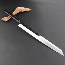 kitchen knife Kiritsuke Shaksan Sashimi MKV10 steel black horn octagonal handle