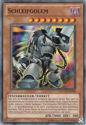 YU-GI-OH, SCHLEIFGOLEM, C, LCGX-DE196, TOP