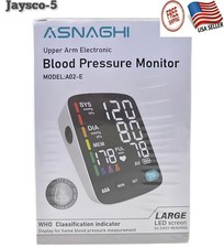 Automatic Upper Arm Blood Pressure Monitor Large LED Screen Adjustable Cuff