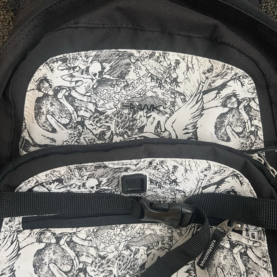 Tony Hawk Mochila Negra Libro Escolar Saco Bolso de Skateboarding Foto 2 de 4